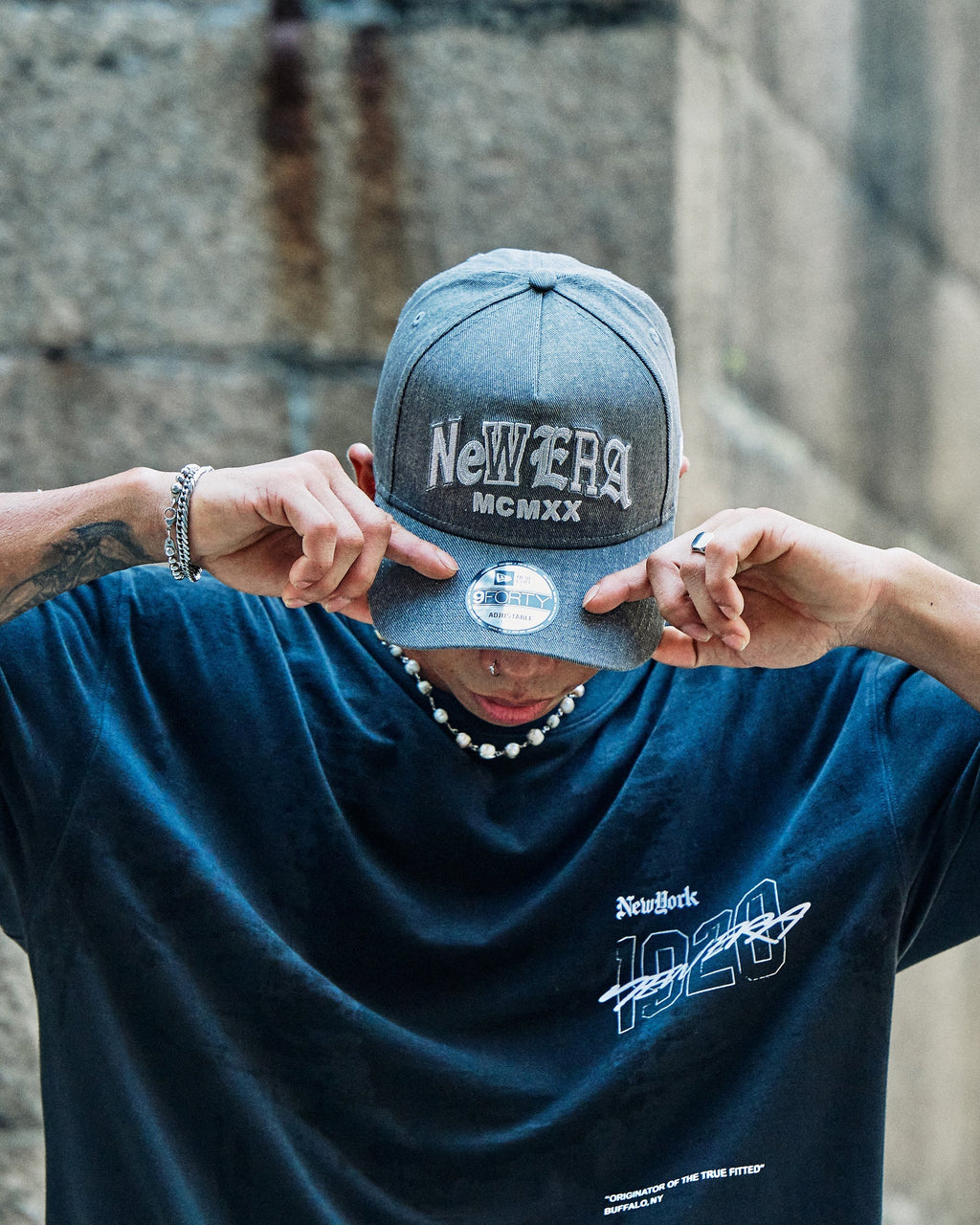 9FORTY A-Frame New Era ODE To NY Gray Snapback