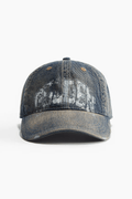 Cap with hard-worn details